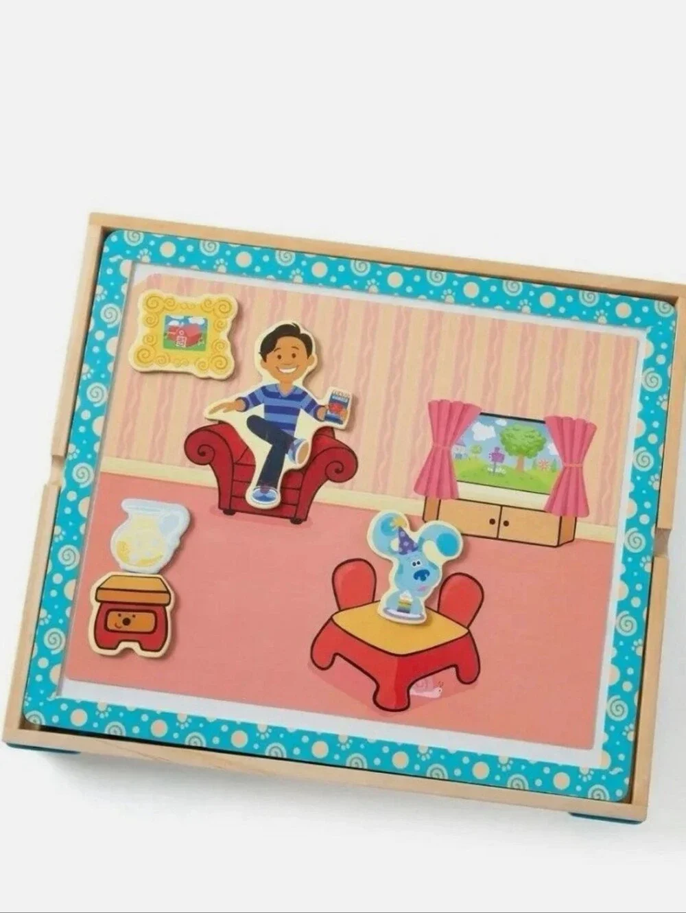 Melissa & Doug Blue's Clues & You! Magnetic Wood Picture Game 48 PCS